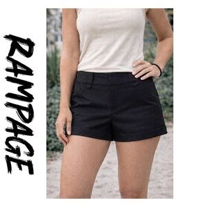 Rampage black cuffed shorts